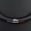 New 2026 Car Sticker Carbon Fiber Car Steering Wheel Cover Non-slip Card Cover for Fords 2 3 4 5 MK 2 6 7 Ranger Fiesta Kuga Mon