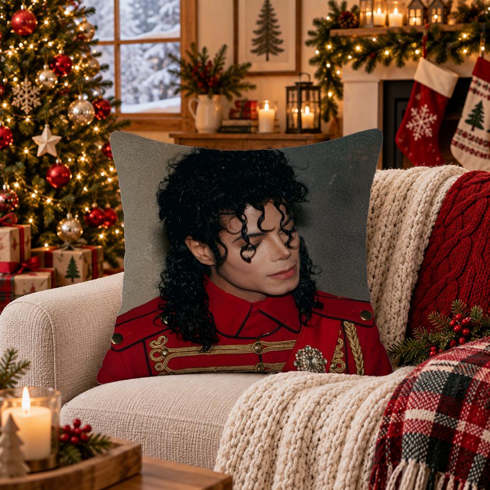 Singer Michael Jackson Cushion Cover Cushion Cover Soft Plush Cushion Covers Fluffy Throw Pillow Cases For Sofa Bedroom