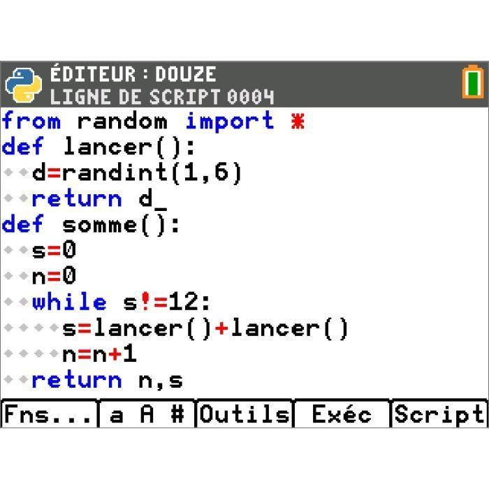 Calculatrice Texas Instruments TI-82 Ad Edition PYTHON - Noir