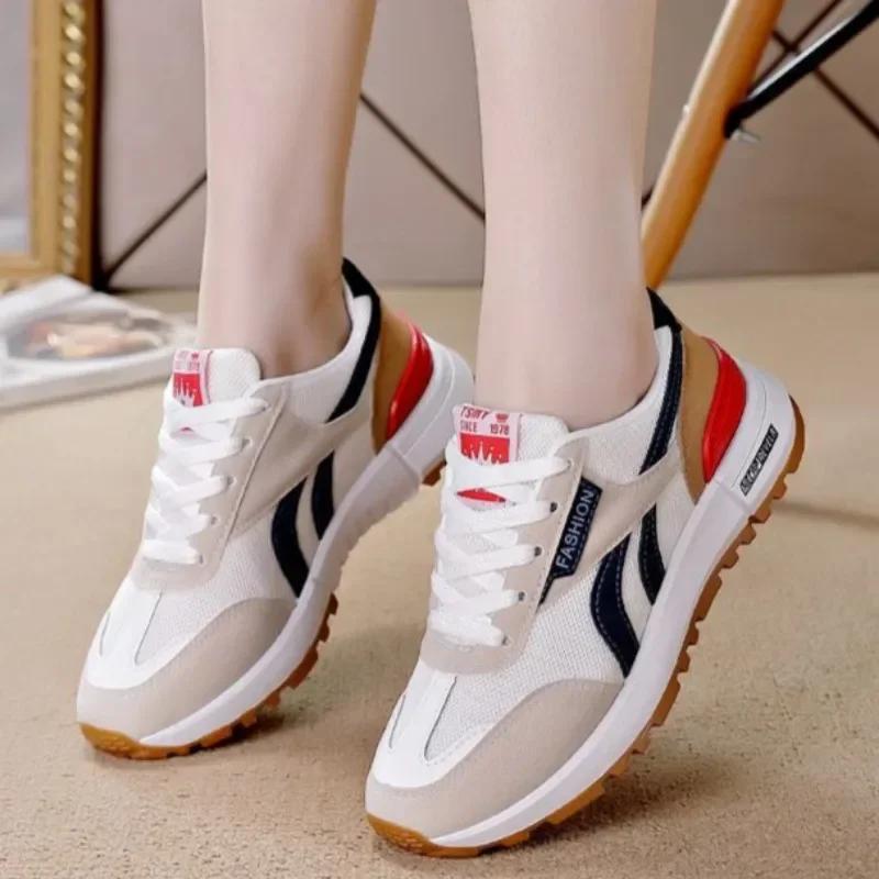 Fashion Women Vulcanized Shoes 2024 New Hot Selling Spring Fashionable Lightweight Comfortable Outdoor Leisure Travel Women Sports Shoes