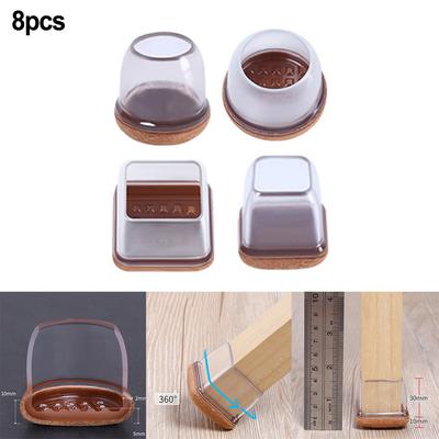 8er-Pack Silikon-Stuhlbeinüberzüge für Hartholzböden – leicht zu bewegen und leise