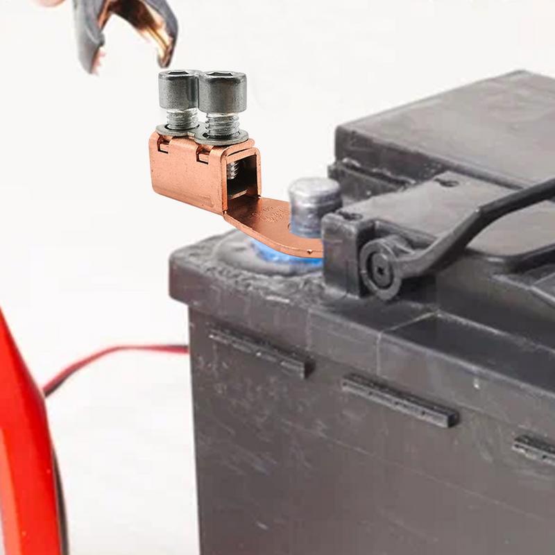 Battery Terminal Connectors Pure Copper Post Terminals Battery Cable Ends Junction Block with Hexagonal Wrench Cable Connectors