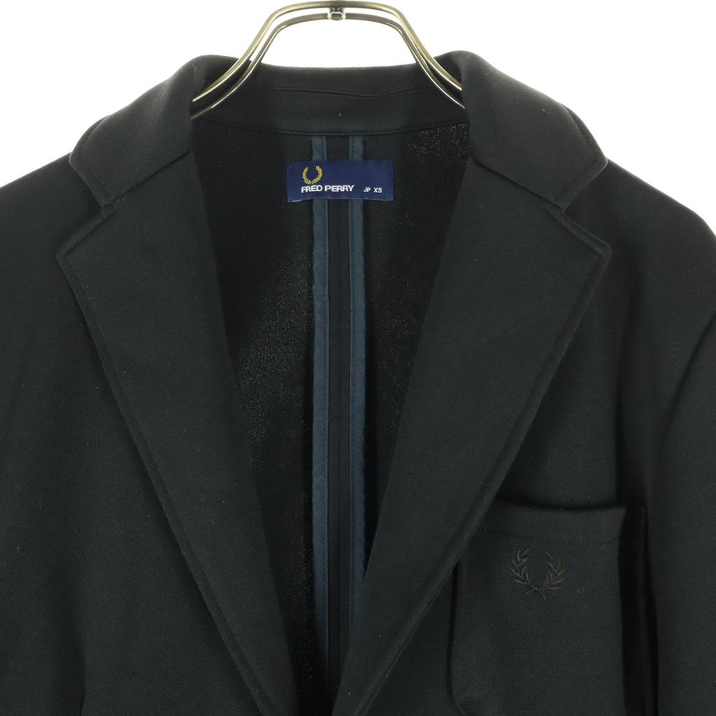 FRED PERRY One point logo Long sleeve tailored jacket XS black Men's Used