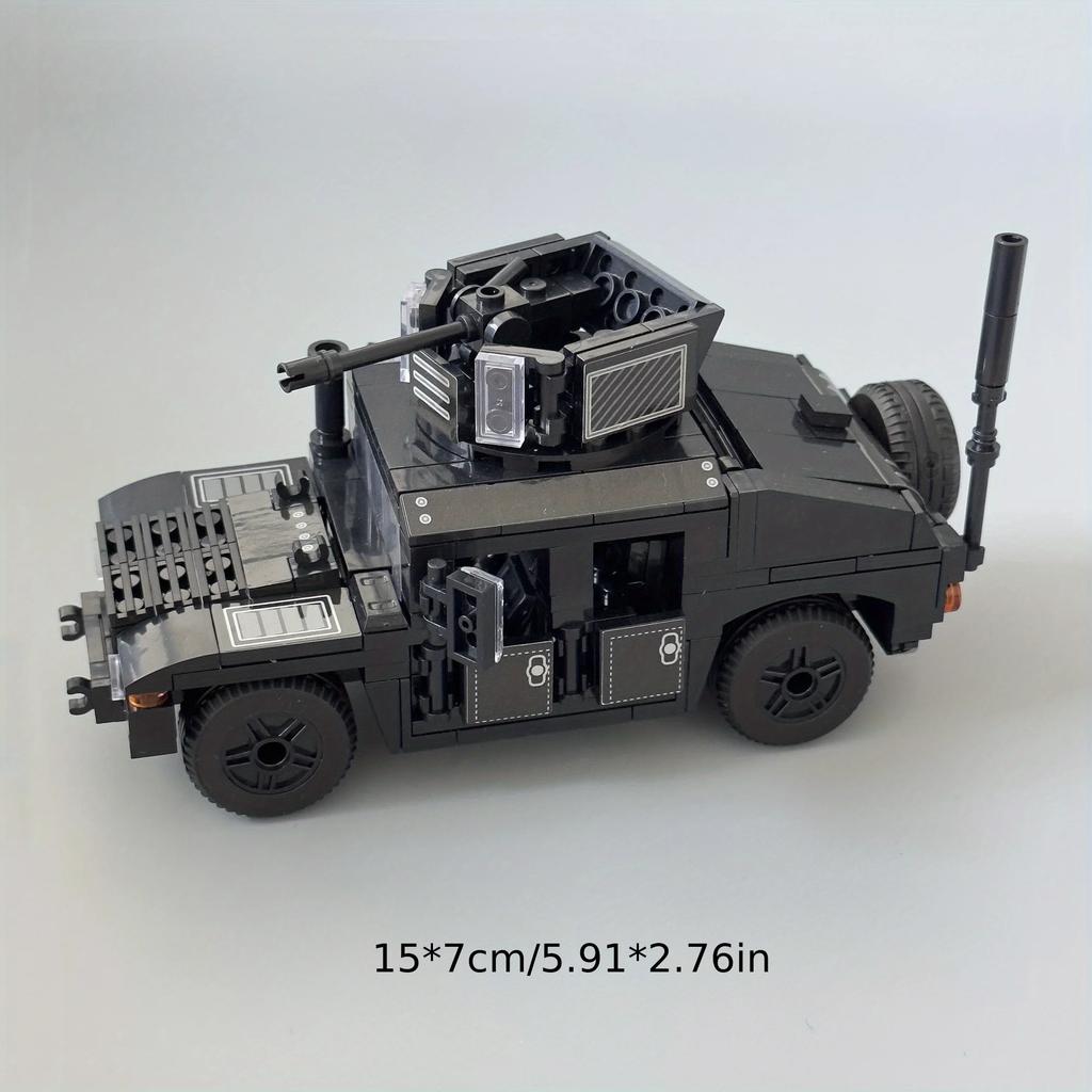 Juodas Hummer 2 Surinkimo Mastelio Modelis Dėlionė Surinkimo Statybinių Blokų Rinkinys Žaislas Dovana Šarvuotos Transporto Priemonės, Helovino/Padėkos Diena/Kalėdų dovana