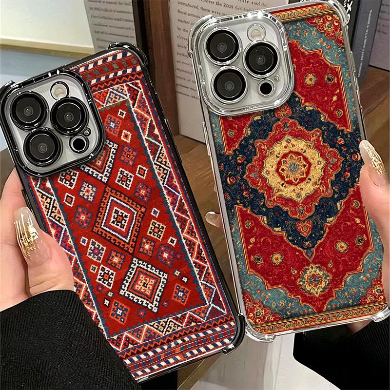 Persian Carpet Floral Pattern Soft Phone Case For Xiaomi Poco X7 X8 Pro Max X6 X5 X3 F8 Ultra F7 M8 M7 M5S Redmi 15C 15A 15 14C