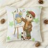 YYotsuba KKoiwai Doublesided Printed Square Decorative Cushion Cover for Sofa Living Room Home Decor