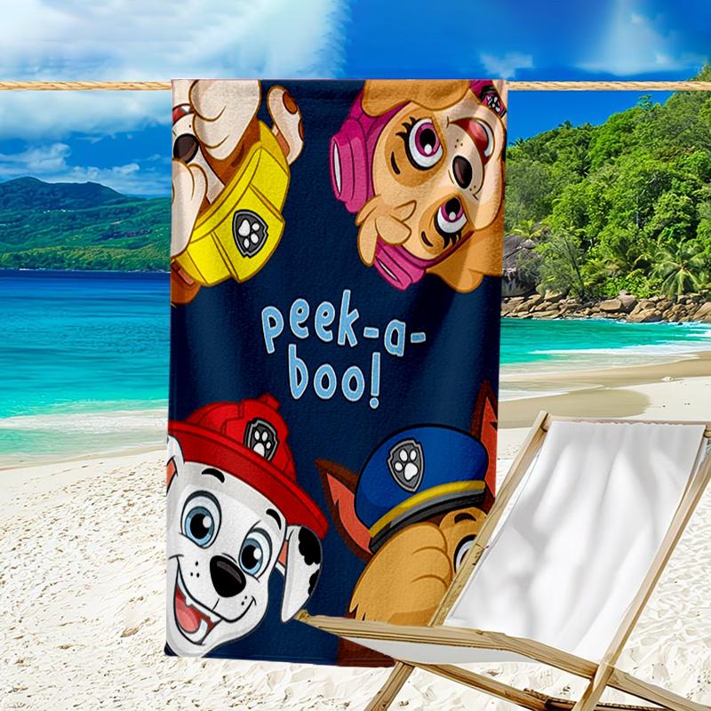 Paw Patrol: Heroic Rescue Microfiber Beach Towel, Lightweight And Quick-Dry, for Summer Travel, Beach Essential, Swimming Pool Outdoor