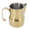 Milk Pitcher 450ML 304 Stainless Steel Frothing Cup Drip Free Coffee Steaming Pitcher Gold