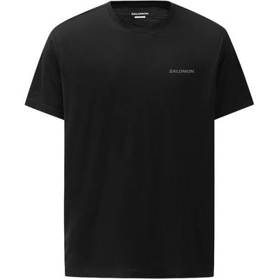 T Shirts Men's Black Crew Neck C28080