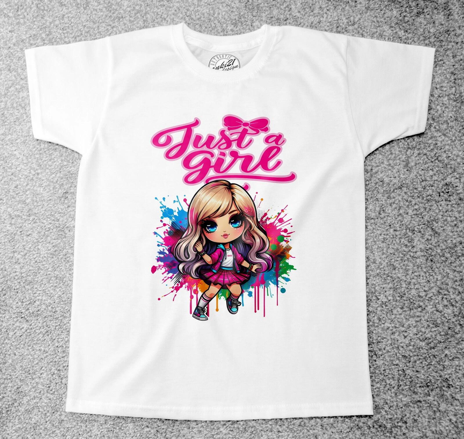 Just a Girl 001 Childrens/Kids t-shirts 160