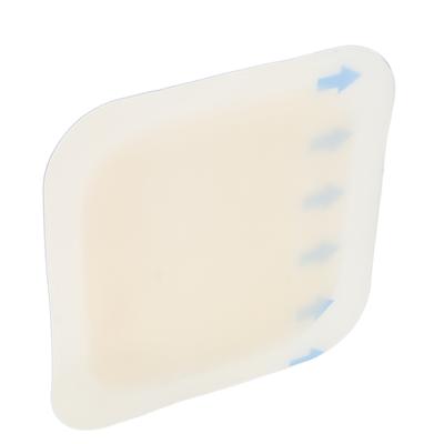 Medicazione in silicone per sacro, ad alto assorbimento, con bordo adesivo in silicone per la cura delle ferite e una rapida guarigione