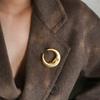 Klasyczna Vintage Broszka Księżycowa Dla Kobiet Mężczyzn Retro Barokowe Odznaki Pin