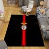 Sport Lisboa e Benfica2 Flannel Pattern Square Carpet,Area Rug,Carpet Rug for Living Room Bedroom Sofa Playroom Decor,Non-slip Floor Mat
