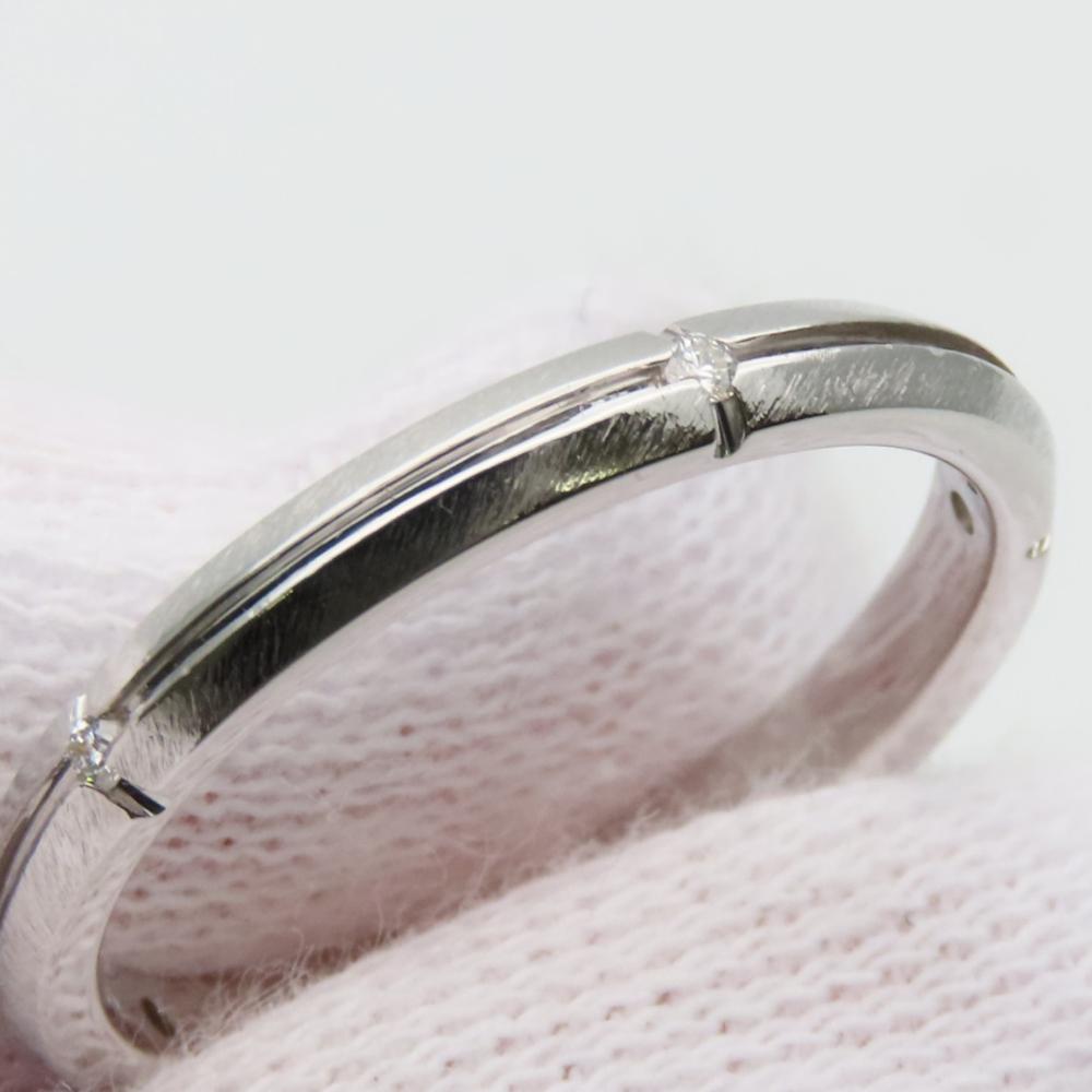 Used TIFFANY&Co. Ring Streamerica Narrow EU#50 K18 White Gold/diamond 2.5g White Gold 5PD