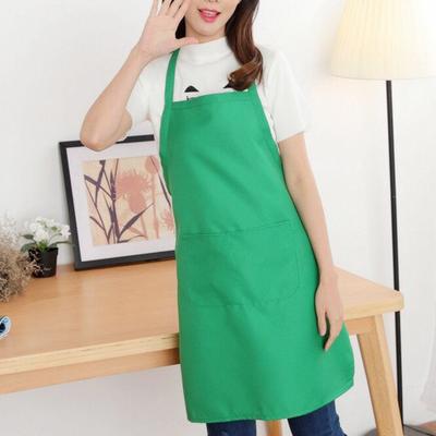 Comfortable Kitchen Apron with Adjustable Buckle Polyester Cotton Easy To Clean Cooking Apron for Baking