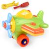 Children DIY Disassembling Plane Car Building Blocks Model Tool with Screwdriver Assembled