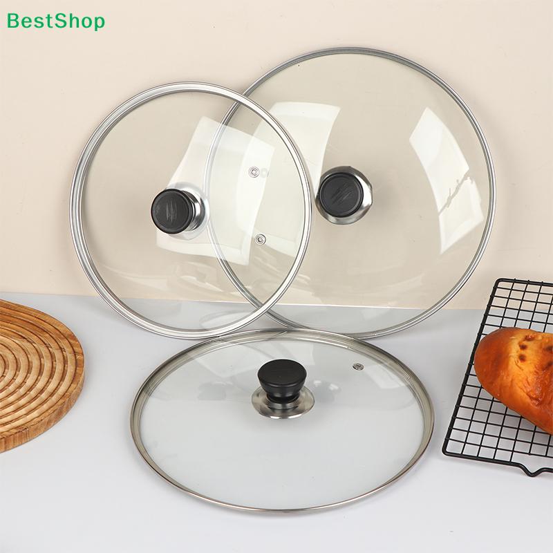 Glass Pot Lids -Universal Transparent Cookware Lids with Stainless Steel Rim,Heat-Resistant Replacement Lids for Pans & Pots