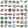 50PCS Fish Sticker Harajuku Cartoon Cute Kawaii Luggage Notebook Graffiti Skateboard Laptop Scrapbook Luggage Phone Decal