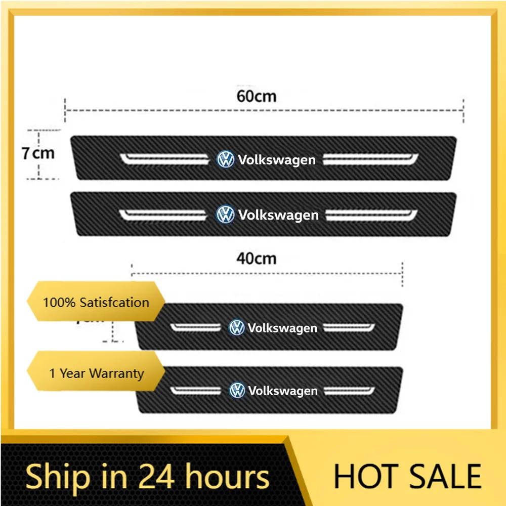 For VOLKSWAGEN VW 2025 Hot Car Door Sill Protector Trunk Bumper Threshold Sticker for Volkswagen Passat Tiguan Golf Bora Jetta S