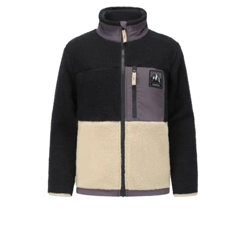 

DECATHLON Детский топ MH500 QUECHUA Теплый и удобный воротник-стойка Бежевый/Черный Подросток 161-172