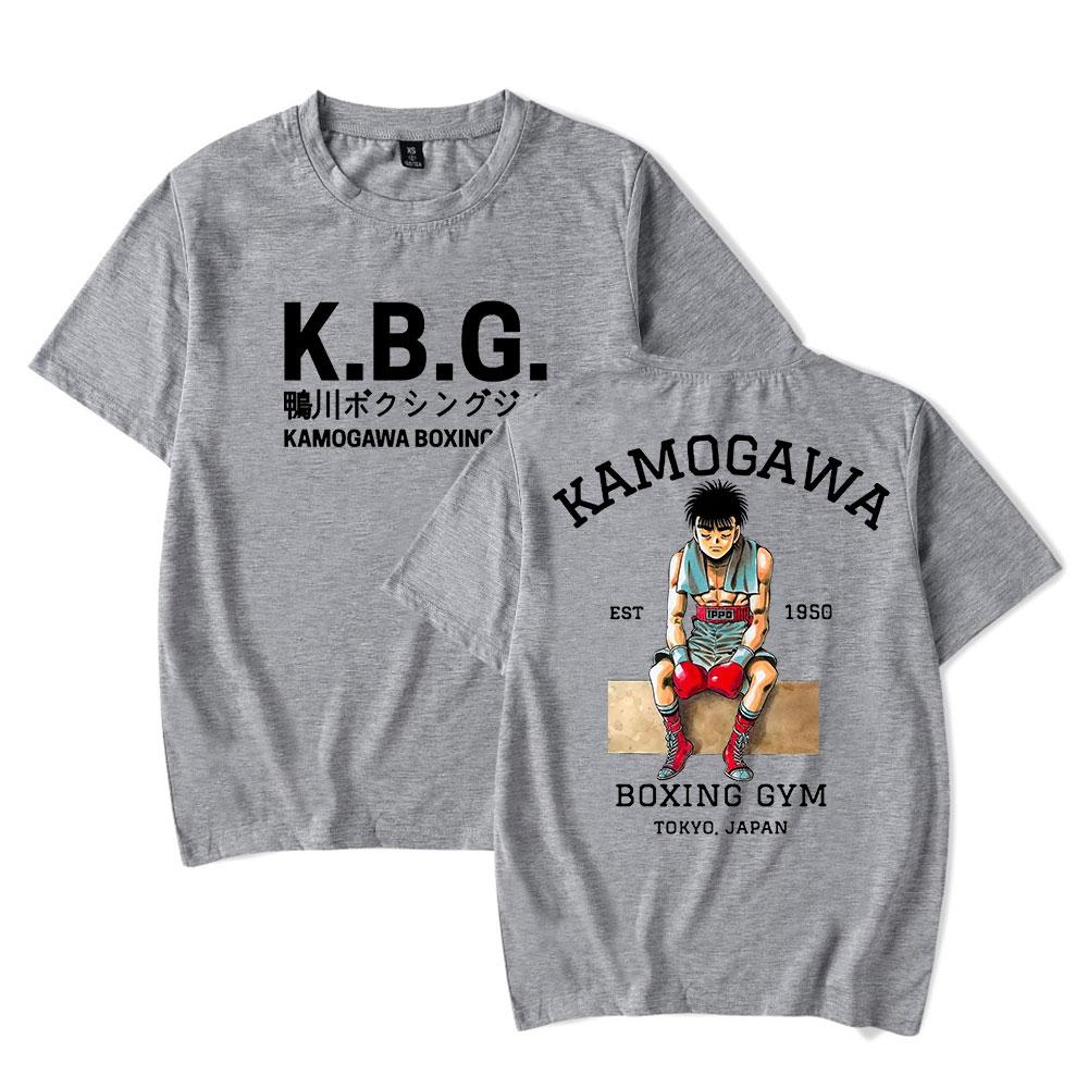 Hajime No Ippo Tshirts Kamogawa Boxing Gym KBG Merch Women Unisex Fashion Casual Short Sleeve Tee