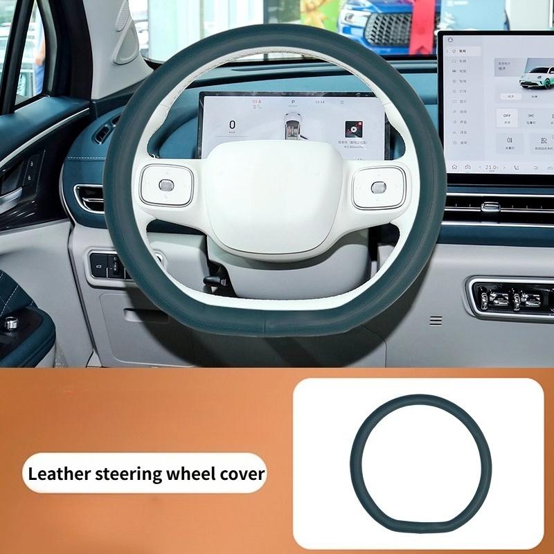For Gwm Ora 03 Funky Cat 2025 2024 Car Steering Wheel Cover Ultra-thin Breathable Odor-free Leather Universal All Seasons 7HD