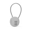 Cookie Shape Wire Rope Password Lock Zinc Alloy Code Lock NEW 3 Dial Digit Password Padlock