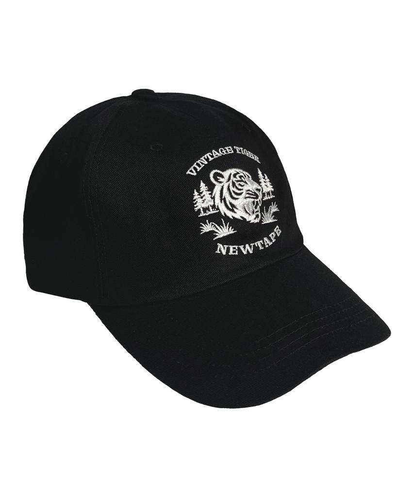 Nyuteib Tiger Military Oversized Ball Cap - Black