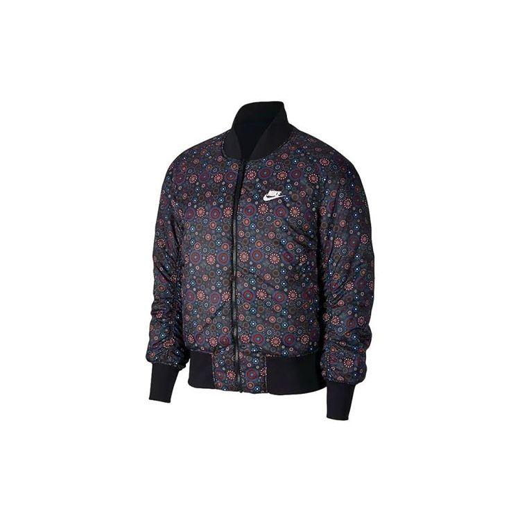 Nike Reversible Pilot Cotton Sport Jacket Men Outerwear Black AJ3588-010