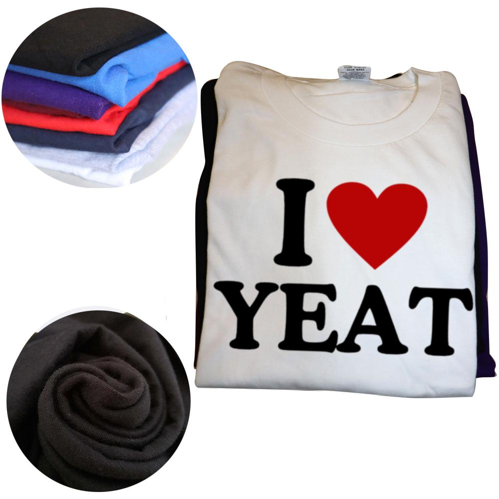 Koszulka z nadrukiem graficznym I Love Yeat Męska Damska Hip Hop Zabawna Rapowa Memowa Koszulka Krótki Rękaw Letnia Męska Casualowa Oversize Koszulka