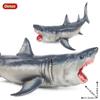 Oenux Ocean Animals Action Figures Sealife Shark Whare Megalodon Model Figurines PVC Home Decoration Kid Cognitive Education Toy