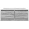 Coffee Table with Drawers Grey Sonoma 100x100x40 Cm