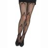 Sexy Thigh High Tights Transparent Women High Waisted Fishnet Mesh Skull Print Stretch Pantyhose Tights