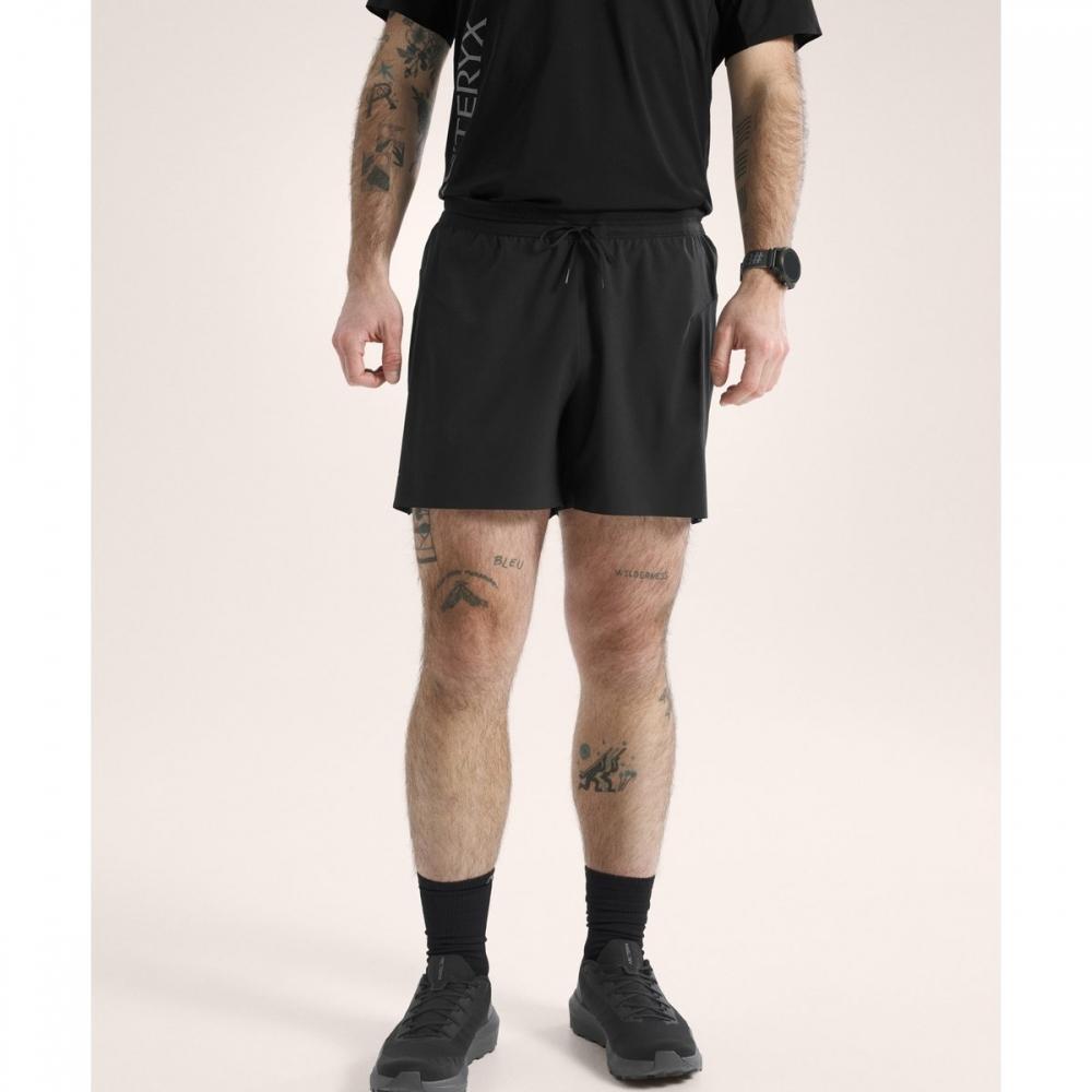 Arcteryx Unisex 5 Inch Shorts Black Apqsm10614 M