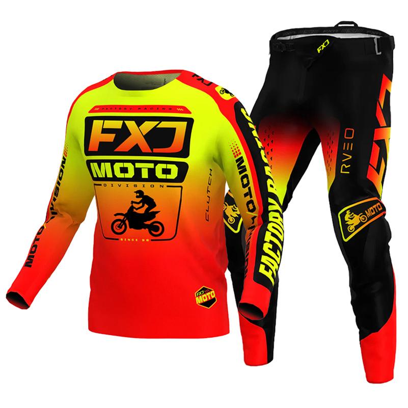 Motokrosová sada pro děti 4 5 6 7 8 9 10 11 12 13 let Mladé dítě Motocykl chlapec dívka Dres Sady kalhot závodní kombinéza Off-road Enduro MX MTB