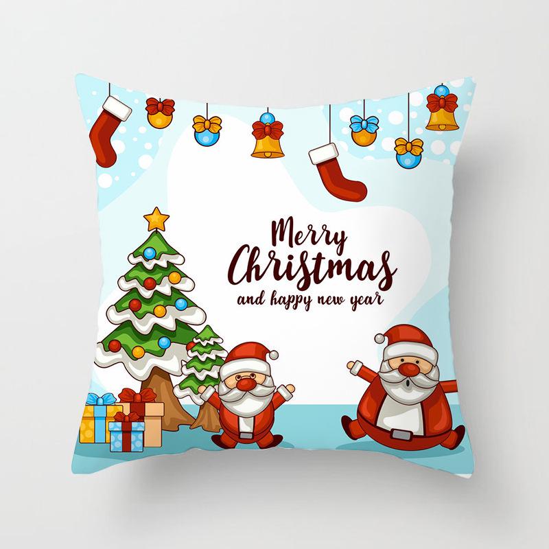 New Santa Claus Snowman Pillow Case Festive Home Decoration Pillow Cushion Case