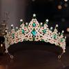 Bride Crown Wedding Dress  Party Crown Birthday Performance Carnival  Crystal Hair Accessory