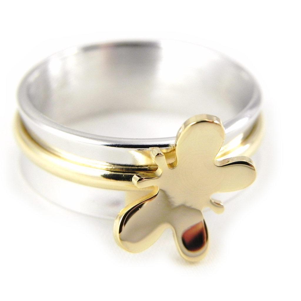 Silver 'Butterfly Light' Ring