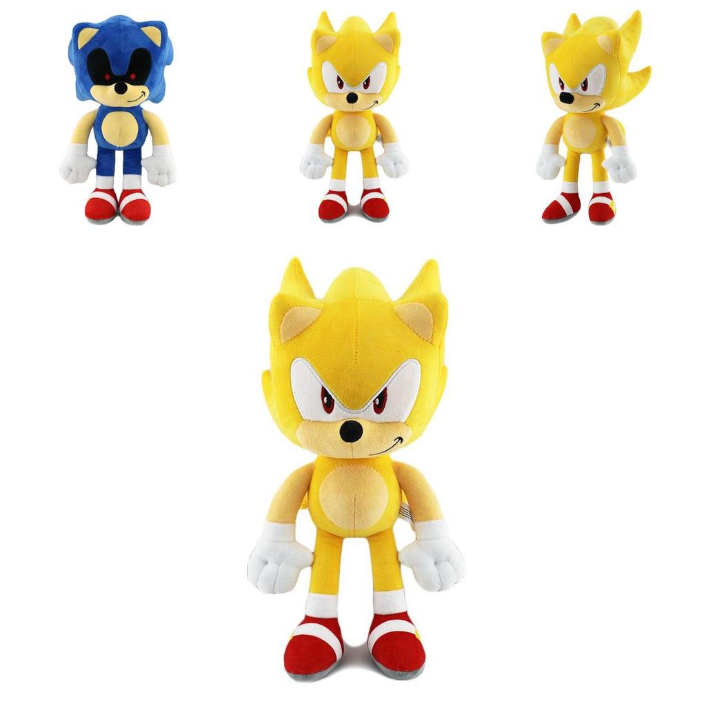 30cm Super Soft Sonic Shadow The Hedgehog Plush Dolls For Kids And Adults