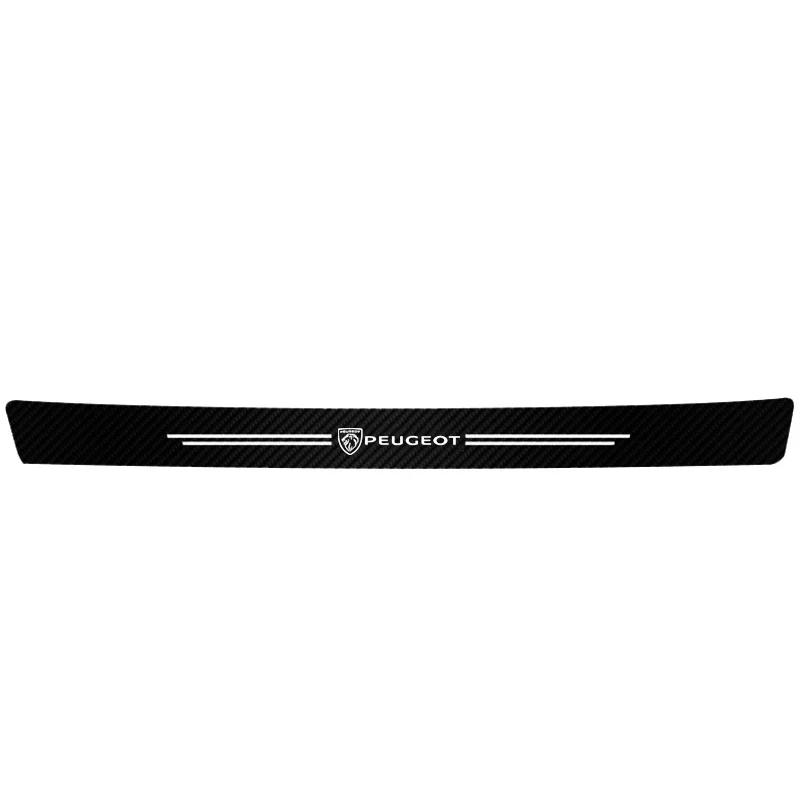Carbon Fiber Car Sticker Threshold Protection Strip Waterproof Protective Film For Peugeot 208 3008 308 2008 207 107 508 607 106