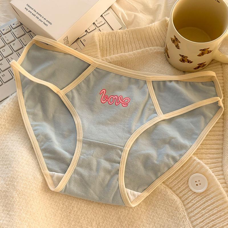 

Нижнее белье Pure Desire для девочек, бесшовное, из чистого хлопка, дышащее, удобное, сексуальное, не раздражает кожу, хлопковые трусики с заниженной талией и треугольными чашечками XL синий