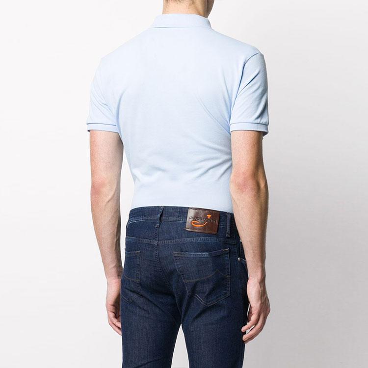 Polo Ralph Lauren Logo Embroidered Short Sleeve Polo Shirt Men tops Light-Blue 710795080-016