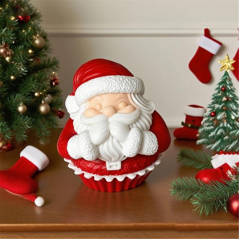 Weihnachtsmann Kerze Silikonform Mehrzweck Silikonform zur Herstellung von Kerzen Seife Weihnachtsdekoration Epoxidharz