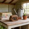 Resin Key Storage Box With Rustic Stone Design For Outdoor Home Decor