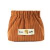 Corduroy Self-Closing Pouch Hair Tie Organizer Portable Snap Closure Pouch Storage Bag for Lipstick