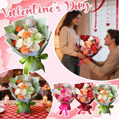 Valentine'S Day Gifts For Your Girlfriend, New Rose Souvenirs, Realistic Rose Soap Bouquets