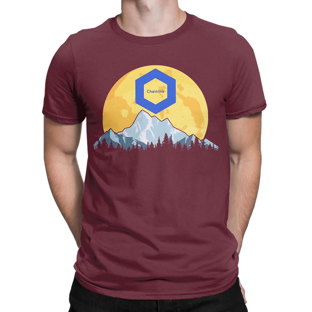 Chainlink Link To The Moon Funny Graphic 100 Cotton TShirt Chainlink Tops Tees For Unisex