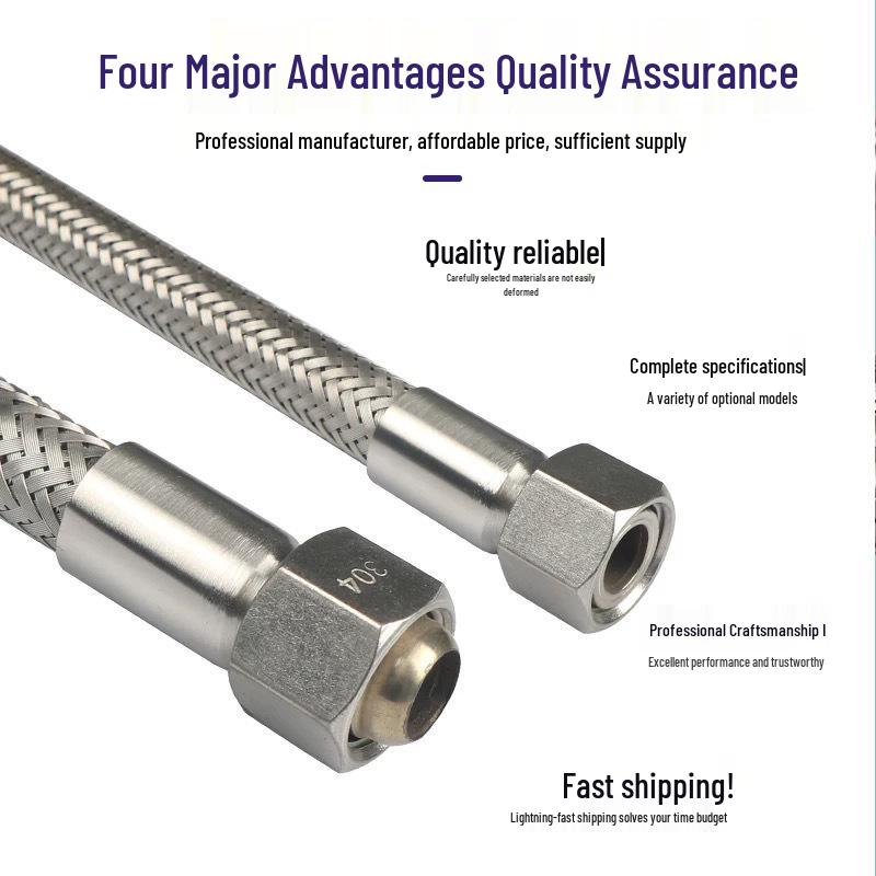 Tubo Flessibile Industriale Resistente alle Alte Temperature con Treccia in Acciaio Inossidabile