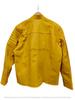 Stylish Genuine New Yellow Handmade Lambskin Leather Men Jacket Biker Motorcycle