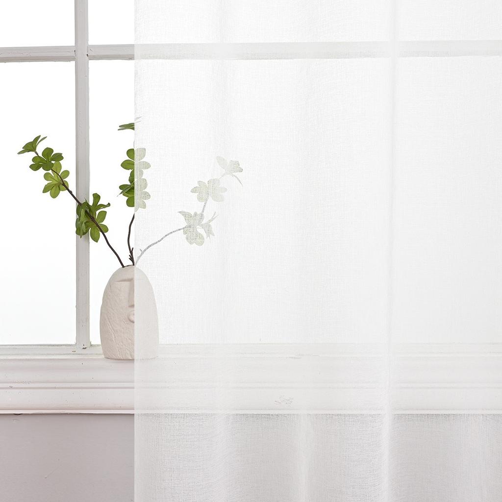 Solid Color Full Dolly Window Screen Semi-Blackout Curtains, Meike Multi-Finished Curtains